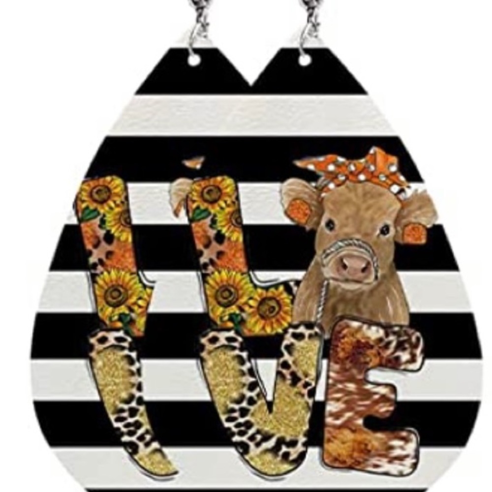 2 Pair Farmhouse teardrop earrings